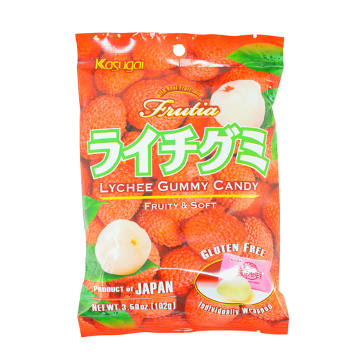 Kasugai Lychee Gummy Candy 3.59oz - GOHAN Market