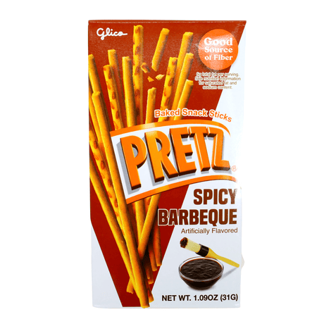 GLICO PRETZ SPICY BARBEQUE 1.09OZ/31G