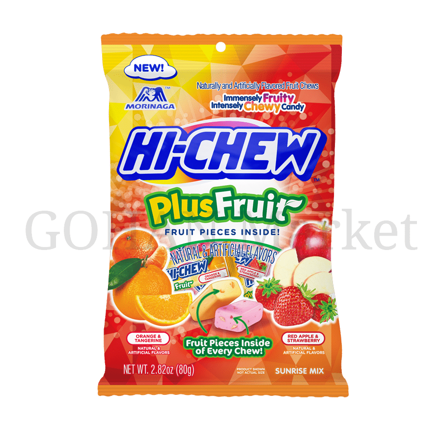 HI-CHEW PLUS FRUIT MIX BAG 2.82OZ/80G