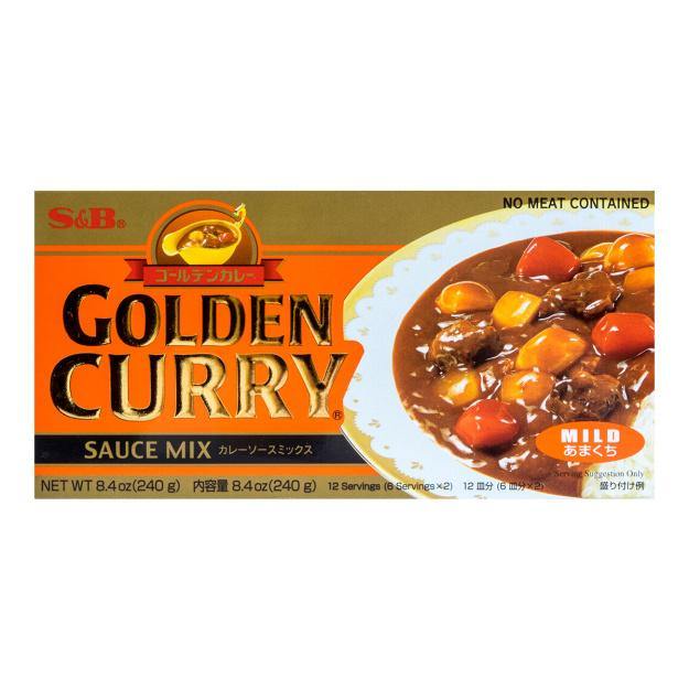 SB Golden Curry Japanese Curry Mix MILD 6 Servings x 2 7.8oz/220g