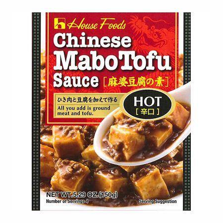 HOUSE FOODS CHINESE MABO TOFU SAUCE HOT FLAVOR 5.3OZ/150G