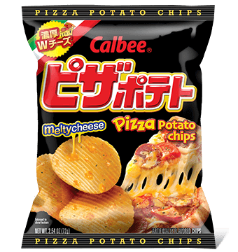 Calbee Pizza Potato Chips Melty Cheese 2.54oz/72g