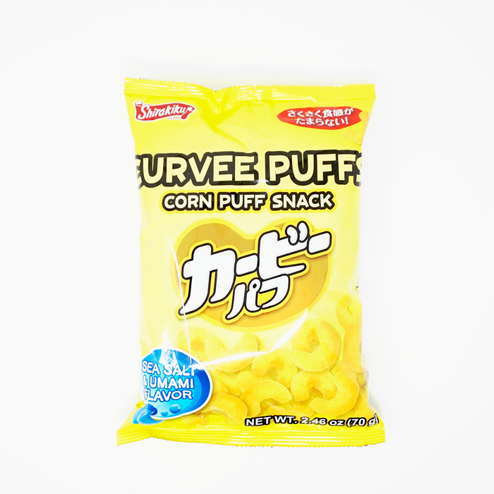 Curvee Puffs Sea Salt and Umami Flavor 2.46oz/70g