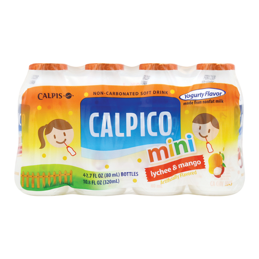 CALPICO mini Lychee & Mango  4 pieces/2.7 FL OZ (80ml)