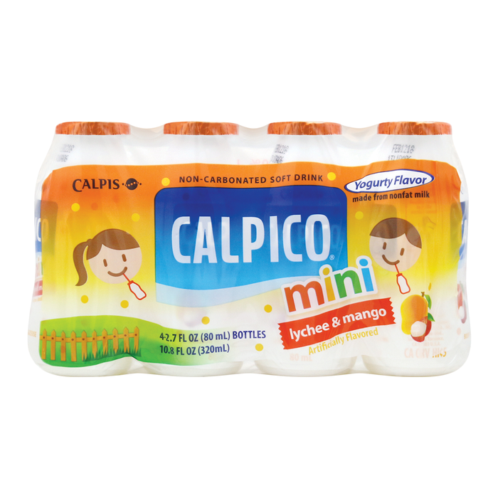 CALPICO mini Lychee & Mango  4 pieces/2.7 FL OZ (80ml)