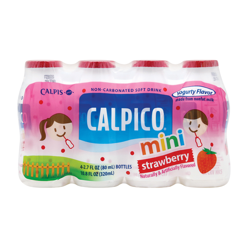CALPICO mini Strawberry  4 pieces/2.7 FL OZ (80ml)